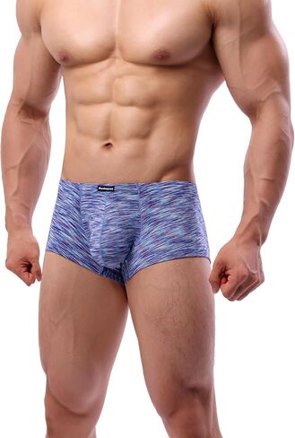 Mens Active Trunks Underwear Polyester Boxer Briefs Short Leg Comfortable in Saudi Arabia