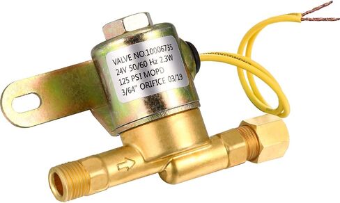 صمام استبدال مرطب الهواء بصمام الملف اللولبي A2012-S150 متوافق مع Aprilaire 220، 224، 400، 440، 550، استبدال B2035-S2 B2035-S5 B2035-S54، 24 فولت، 60 هرتز، 125 رطل لكل بوصة مربعة in Saudi Arabia