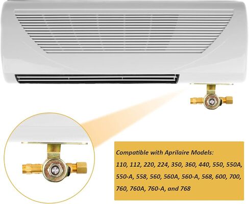 صمام استبدال مرطب الهواء بصمام الملف اللولبي A2012-S150 متوافق مع Aprilaire 220، 224، 400، 440، 550، استبدال B2035-S2 B2035-S5 B2035-S54، 24 فولت، 60 هرتز، 125 رطل لكل بوصة مربعة in Saudi Arabia