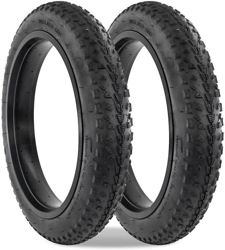 ZUKKA Bike Tire 20/24/26 x 3.0 Fat Bike Tire 2 Pack Replacement Tire Folding Mountain Bike Tire High-Density Bike Tires for Snow Beach BMX MTB Electric Bike in Saudi Arabia