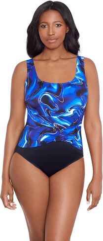 Longitude Women's Swimwear Twist Sash Tank Soft Cup One Piece Swimsuit in Saudi Arabia