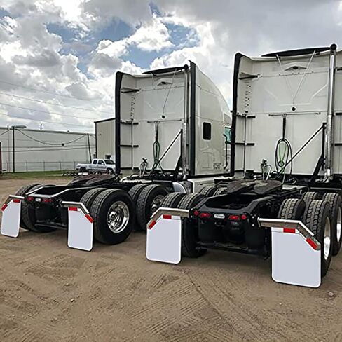 شرائط ألواح عاكسة من سبائك الألومنيوم مع شريط عاكس لرفرف الطين لمقطورة نصف شاحنة، ملصق تحذير تحذيري للسلامة 24 بوصة × 3 بوصة 2 قطعة in Kuwait