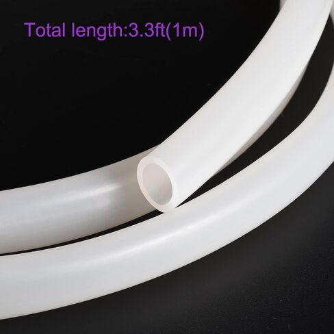 DMiotech 5/16" ID 9/16" OD 6.6 Feet Silicone Tube Translucent Industrial Silicone Tubing for Water Air Pump in Saudi Arabia