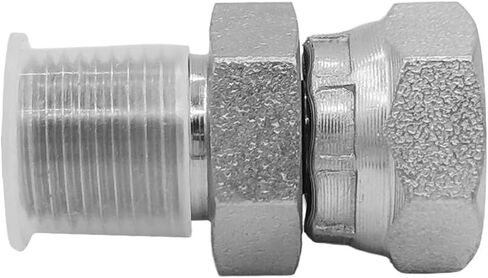 (4-PACK) 1404-02-02 تركيب محول خرطوم هيدروليكي 1/8 بوصة ذكر (1/8 بوصة -27NPTF) × 1/8 بوصة دوارة أنثى (1/8 بوصة -27NPSM) SAE وصلات أنابيب مستقيمة وصلة أنبوب من الفولاذ الكربوني in Kuwait
