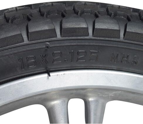 AlveyTech Rear Wheel Assembly with Hub Motor - Compatible with Razor Ecosmart Metro HD & Metro SUP Electric Scooters - Pneumatic Tread Tire, 350W Brushless Motor - Excellent Road Grip in Saudi Arabia