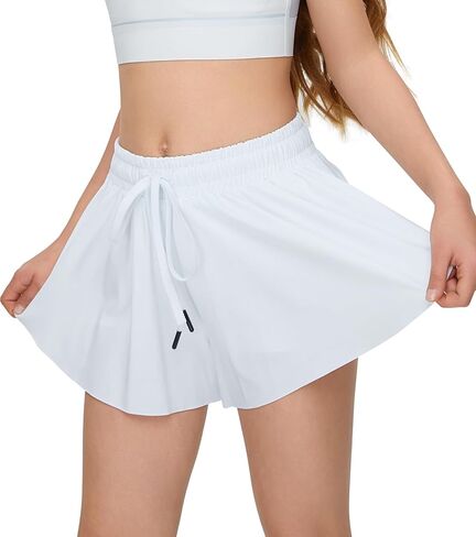 Girl Kids Flowy Shorts with Pocket Youth Butterfly Athletic Shorts Running Titness Shorts Active Workout Sports in Saudi Arabia