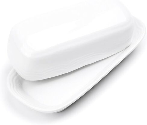 طبق زبدة سيراميك من Fox Run Whale مع غطاء، 7 بوصة، أزرق مائي in Kuwait