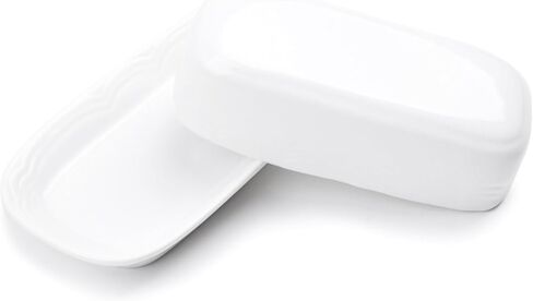 طبق زبدة سيراميك من Fox Run Whale مع غطاء، 7 بوصة، أزرق مائي in Kuwait