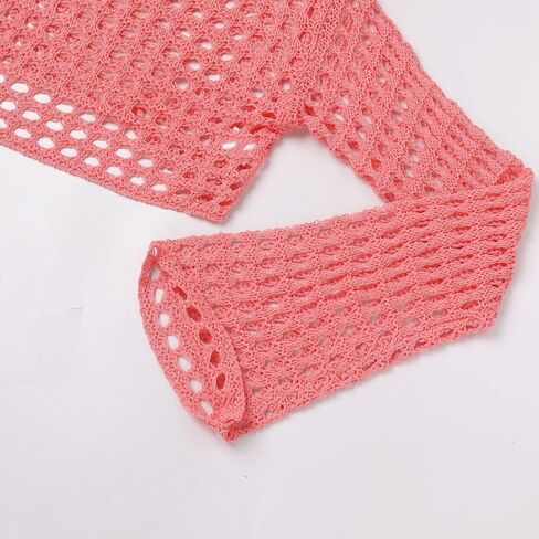 Long Sleeve Sheer Bead Sequins Mesh Fishnet Tops for Women Pearl See Through Glitter Shiny Shirt Top in Kuwait