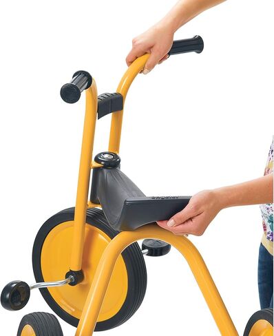 دراجة Angel MyRider Midi Trike، باللون الأصفر - مثالية للراكبين المبتدئين الذين تتراوح أعمارهم بين 3 سنوات فما فوق، وتشجع على اللعب النشط، وتدعم ما يصل إلى 70 رطلاً، وتصميم متين، وميزات أمان مدمجة، وركوب مريح، وإطارات صلبة in Kuwait