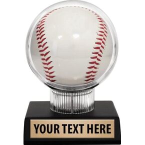 Baseball Holder, 4.5" Baseball Holder Case with Engraving Prime