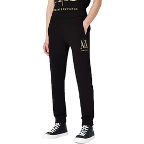A｜X ARMANI EXCHANGE Men's Gold Icon Logo Fleece Jogger