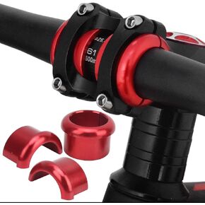 Universal Bike Handlebar Shim Spacer Adapter for 25.4mm to 31.8mm Stems - Strong Aluminum Alloy, Easy to Install and Remove - Ideal for Road and Mountain Bikes