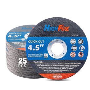 100 Pcs Cut Off Wheels, 4-1/2"*0.045"*7/8" Quality Thin Cutting Wheels, Anti-vibration Angle Grinder, Fast Cutting Discs for Metal, Steel and Stainless Steel Cutting
