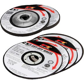 Performance Tool W50007 10pc 4.5" Abrasive Wheel Set for Cutting and Grinding, Perfect for DIY and Professional Use - Durable and Long-Lasting