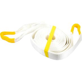 Erickson 59500 White 2" x 20' Recovery Strap, 18,000 lbs Breaking Strength, 9000 lbs Maximum Vehicle Weight Capacity