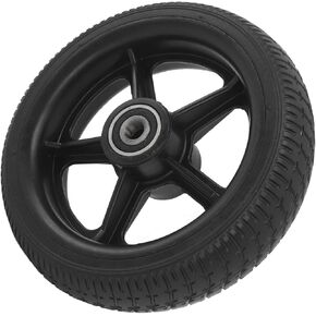 6.5 Inch Electric Scooter, Solid Tire Rubber Anti Slip Explosion Proof Electric Scooter Wheel with Hub for Replacement