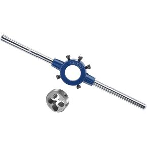 Die Stock Handle Set, 3/8-24 UNF Thread Die & Fit 20mm-30mm OD / M9-M11 Die Wrench Tool Kit - (Applications: for Threading Repairing), 1-Set