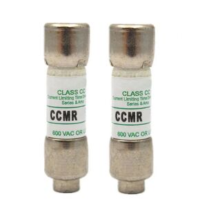 2 Pcs CCMR-15 CCMR15 (CCMR 15A) 15 Amp 600Vac Time-Delay Fuse