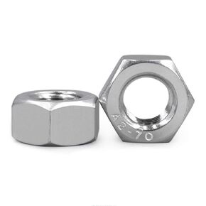 Junter 20pcs M6-0.75Pitch Fine Thread Metric A2 Stainless Steel Finished Hex Nuts Use of Matching Screws Blot DIN934