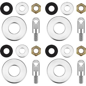Lounsweer 4 Sets Box Can Lock Hardware Kit Stainless Steel Locking Kit Compatible with 50 Cal/Fat 50/30 Cal, 20 mm, 40 mm Outdoor storage box