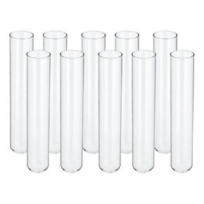 PATIKIL 80ml Test Tubes, 15pcs 6.5x1.18in Glass Clear Round Bottom Test Tube Containers for Bead Party Candy Bath Salt Storage Scientific Experiment Plant Propagation