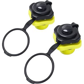 2Pcs Boston Valve Replacement, Air Valve for Inflatable Rubber Dinghy Pool Boat Airbeds Raft Kayak