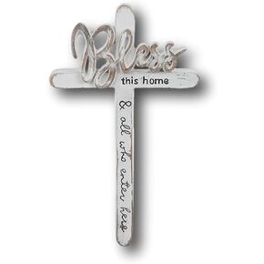 صليب خشبي صغير لديكور المنزل من جيرسون (7 بوصة بارك هذا المنزل) in Kuwait