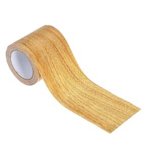 PATIKIL Wood Grain Repair Tape 4" X15', Self Adhesive Realistic Textured Repair Tape Patch for Floor Door Table Cabinets Desk, Natural Oak
