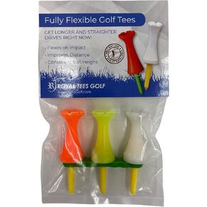 Royal Tees R5 1-12 PhatTee, Flexible Golf (Mixed Colors), Orange