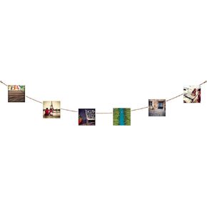 Three by Three Seattle Showcase Your Memories with Style: Chained·Up!™ Magnet Display with 8 Mighty Magnets and 5 Ft of Ball Chain