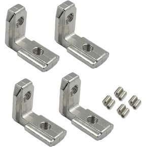 4 قطعة T فتحة L-شكل الداخلية داخل الزاوية موصل قوس مشترك لسلسلة 4040 ملف بنتوء من الألمنيوم in Kuwait