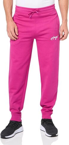 HUGO Men's Script Logo Cotton Blend Joggers in Kuwait