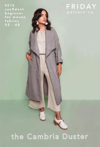 Friday Pattern Company Cambria Duster Pattern, White in Saudi Arabia