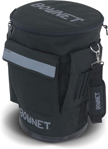 Bownet Bucket Padded Top Shoulder Strap Carry Side Zipper Coaches Tool Bag Black in Saudi Arabia