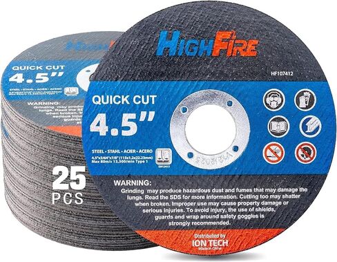 100 Pcs Cut Off Wheels, 4-1/2"*0.045"*7/8" Quality Thin Cutting Wheels, Anti-vibration Angle Grinder, Fast Cutting Discs for Metal, Steel and Stainless Steel Cutting in Saudi Arabia