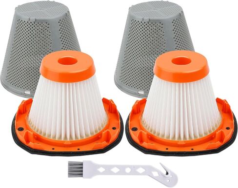 قطعتان من الفلتر البديل لطرازات المكنسة الكهربائية اليدوية اللاسلكية BLACK+DECKER 20V MAX POWERCONNECT BCHV001C1 BCHV001D1 BCHV001B، قارنها بالجزء N900287 in Kuwait