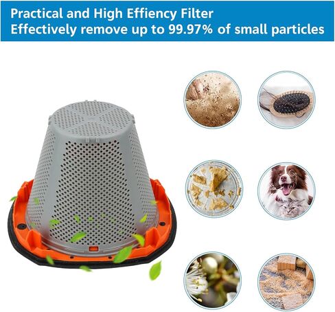 قطعتان من الفلتر البديل لطرازات المكنسة الكهربائية اليدوية اللاسلكية BLACK+DECKER 20V MAX POWERCONNECT BCHV001C1 BCHV001D1 BCHV001B، قارنها بالجزء N900287 in Kuwait