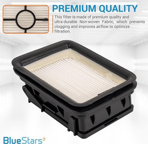 استبدال BlueStars فائق المتانة 1608684 فلتر HEPA لـ Bissell Crosswave Pet Pro وCrosswave Cordless Max 2306A 1785 1785A 2211W 2554 Crosswave Filter 1866 - استبدال الجزء 1608684 - حزمة من 5 in Saudi Arabia