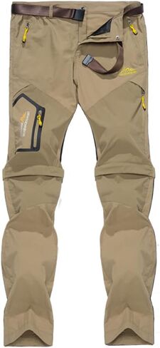 Mens Hiking Pants Convertible Lightweight Quick Dry Fishing Shorts Outdoor Sports Slacks in Saudi Arabia