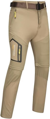 Mens Hiking Pants Convertible Lightweight Quick Dry Fishing Shorts Outdoor Sports Slacks in Saudi Arabia