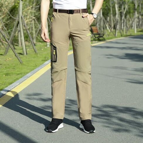 Mens Hiking Pants Convertible Lightweight Quick Dry Fishing Shorts Outdoor Sports Slacks in Saudi Arabia
