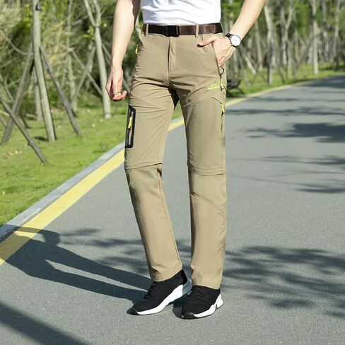 Mens Hiking Pants Convertible Lightweight Quick Dry Fishing Shorts Outdoor Sports Slacks in Saudi Arabia