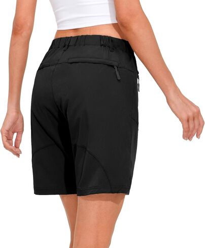 Mapamyumco Women’s Hiking Shorts Quick Dry Stretch for Golf Outdoor Camping Travel, Zipper Pockets in Saudi Arabia