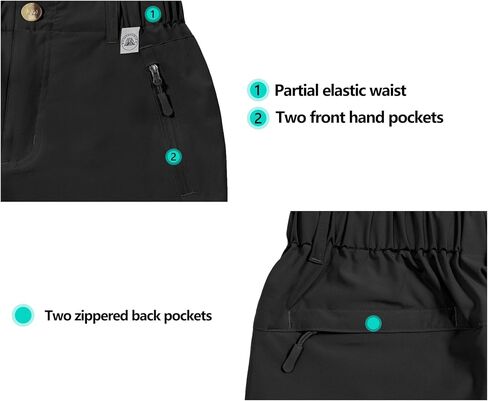 Mapamyumco Women’s Hiking Shorts Quick Dry Stretch for Golf Outdoor Camping Travel, Zipper Pockets in Saudi Arabia