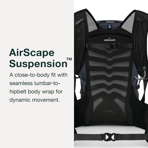 Osprey Tempest 20L Women's Hiking Backpack with Hipbelt, Stealth Black, WM/L in Saudi Arabia