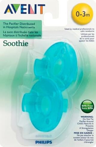 Philips Avent Soothie Pacifier, Blue, 0-3 Months, 2 Count in Kuwait