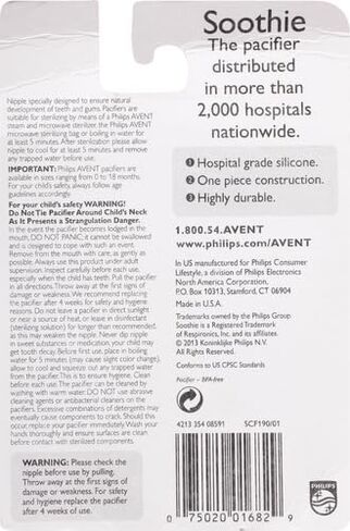 Philips Avent Soothie Pacifier, Blue, 0-3 Months, 2 Count in Kuwait