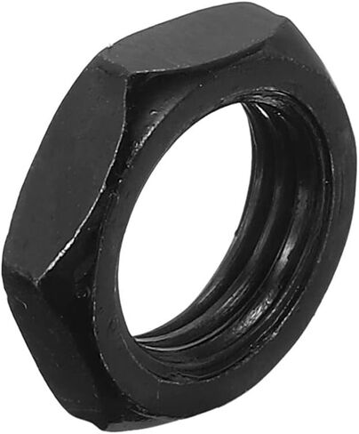 PATIKIL M10x1mm Hex Nut, 20 Pack Iron Zinc Plating Fastened Nut Cap Hardware Repair for Chandelier Ceiling Light DIY, Black in Saudi Arabia