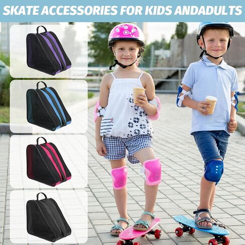 MAQUITA Roller Skate Bag Large Capacity Breathable Ice Skate Bag with Adjustable Shoulder Strap Figure Skating Bag Skate Accessories for Boys Girls Adults in Kuwait